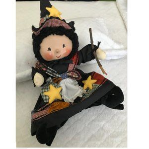House of Hatten Witch Doll Vintage Fall Halloween